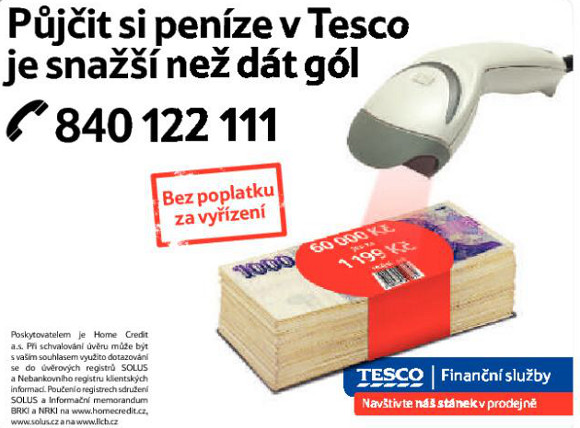 Reklama společonosti Tesco